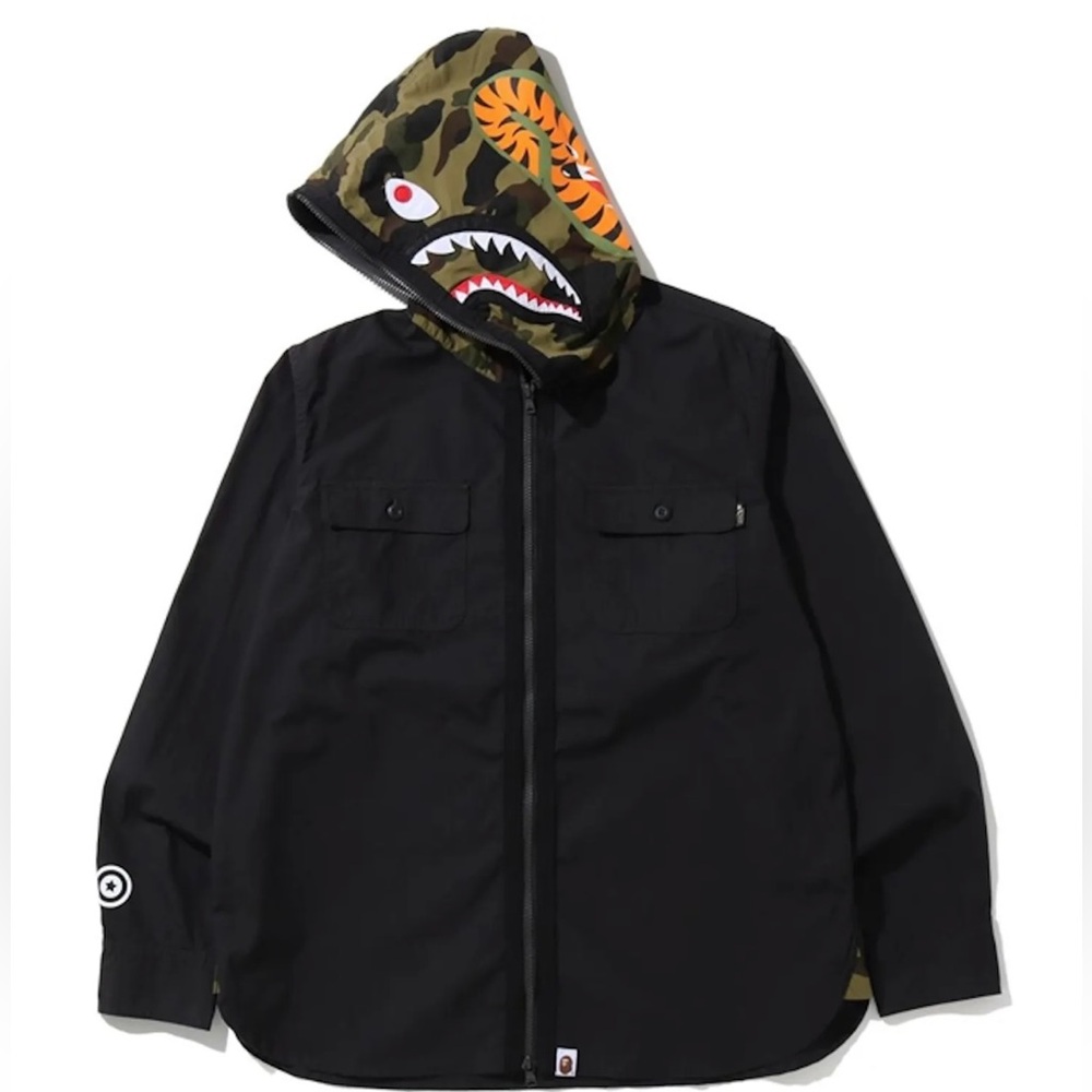 BAPE 1st Camo Shark Hoodie Shirt